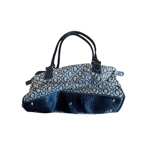 Guess Y2K Monogram Baguette Bag Vintage Logo Shoulder Purse Rare VTG 2000s - Picture 4 of 6